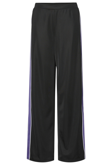 Pieces Broek PCFELICIA HW WIDE PANT JRS D2D FSY 17157771 BLACK/ULTRAVIOLET