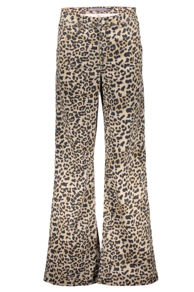 JEANS MET LUIPAARD PATROON 51041 10 000720 Sand/Leopard print