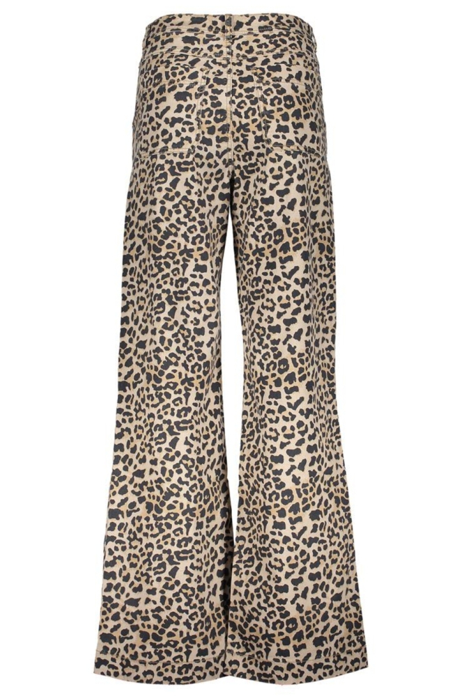 JEANS MET LUIPAARD PATROON 51041 10 000720 Sand/Leopard print