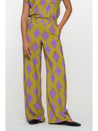 Geisha Broek AZTEC BROEK 51225 20 000530 Green/Purple