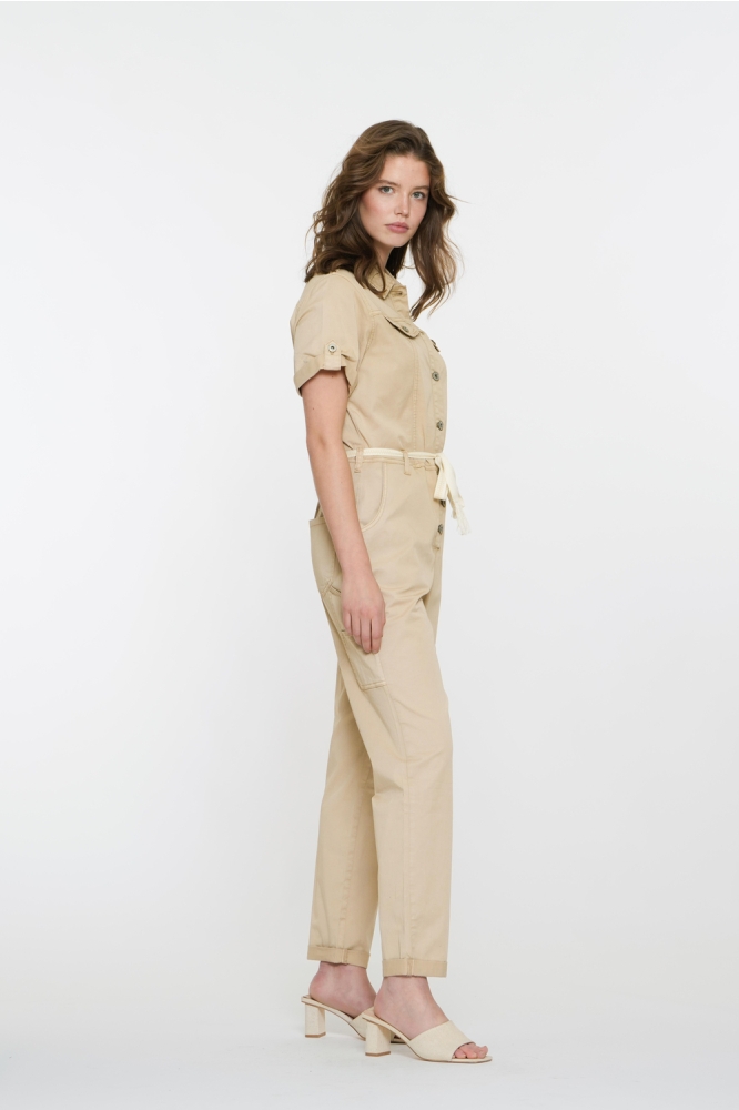 CARGO JUMPSUIT MET STRIKKOORD 51039 10 SAND