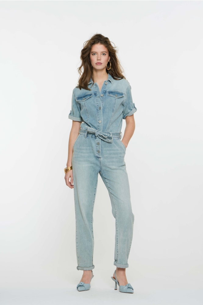 DENIM JUMPSUIT 51050 10 STONEBLEACH DENIM