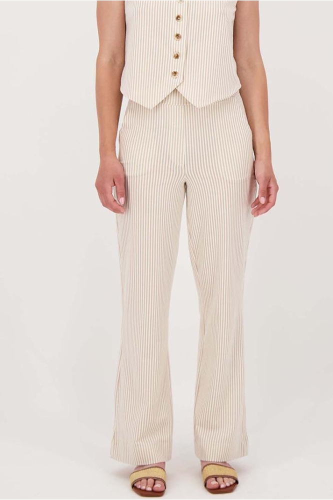 STREEP BROEK 0303 056 7065 OFF WHITE/ECRU