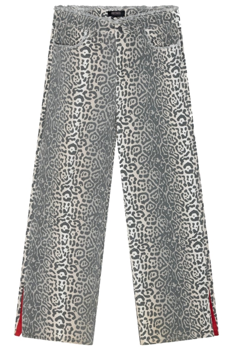 Refined Department ladies woven straight leopard