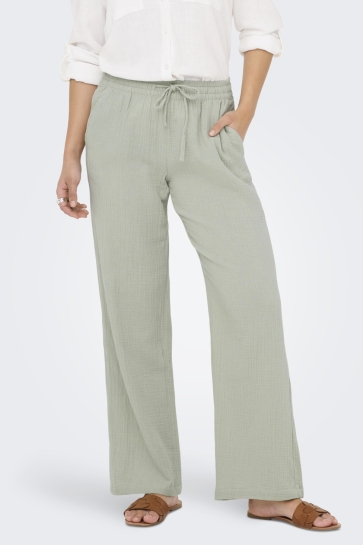 Jacqueline de Yong Broek JDYTHEIS LIFE WIDE PANT WVN NOOS 15307150 DESERT SAGE