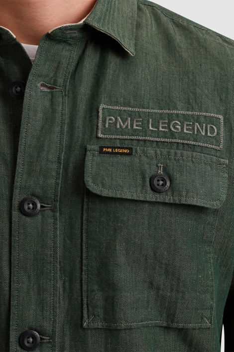 PME legend long sleeve shirt ctn/linen herrin