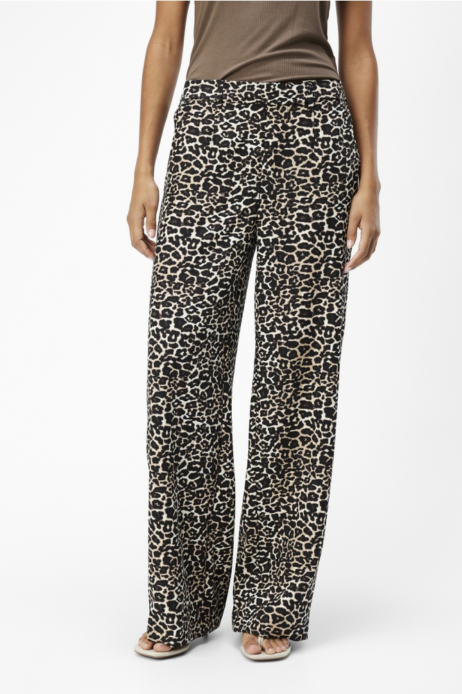 OBJALBA LISA WIDE PANT PRINT NOOS 23046226 Humus/Leo