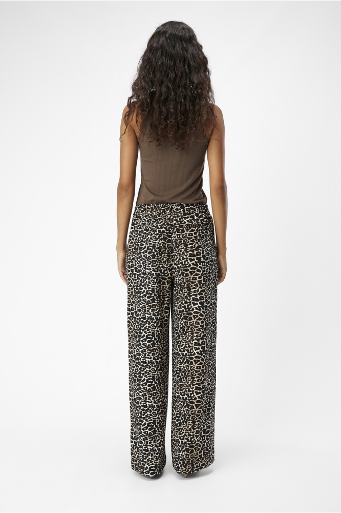 OBJALBA LISA WIDE PANT PRINT NOOS 23046226 Humus/Leo