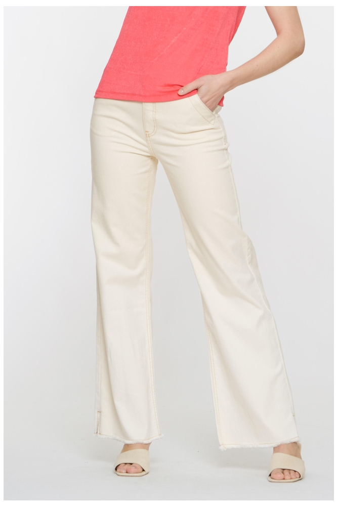 WIDE LEG JEANS 51014 10 Ecru raw