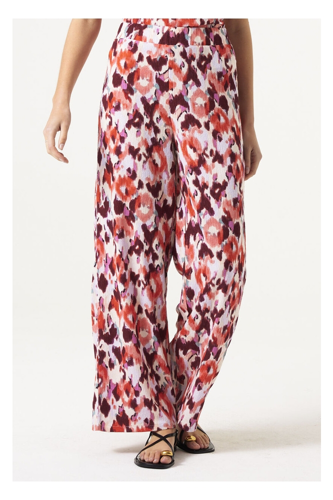 BROEK MET PRINT C50310 1345 TANGERINE RED