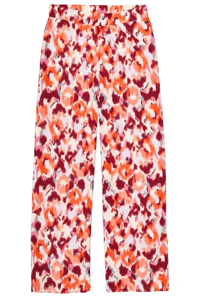 BROEK MET PRINT C50310 1345 TANGERINE RED