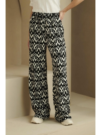 Lofty Manner Broek TROUSER NOVALEE PH34 625 black / white print