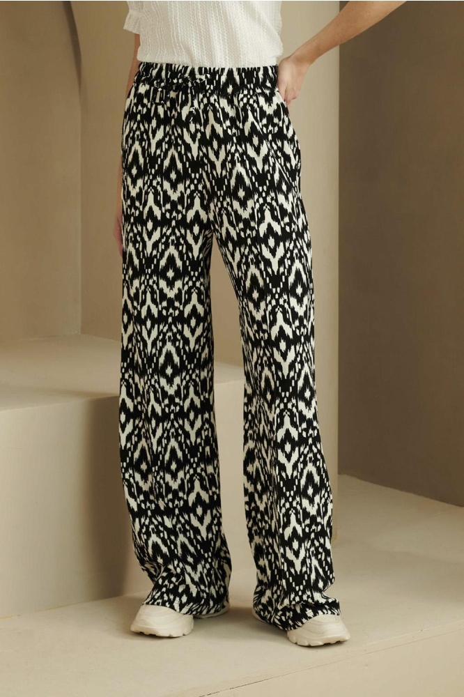 TROUSER NOVALEE PH34 625 black / white print