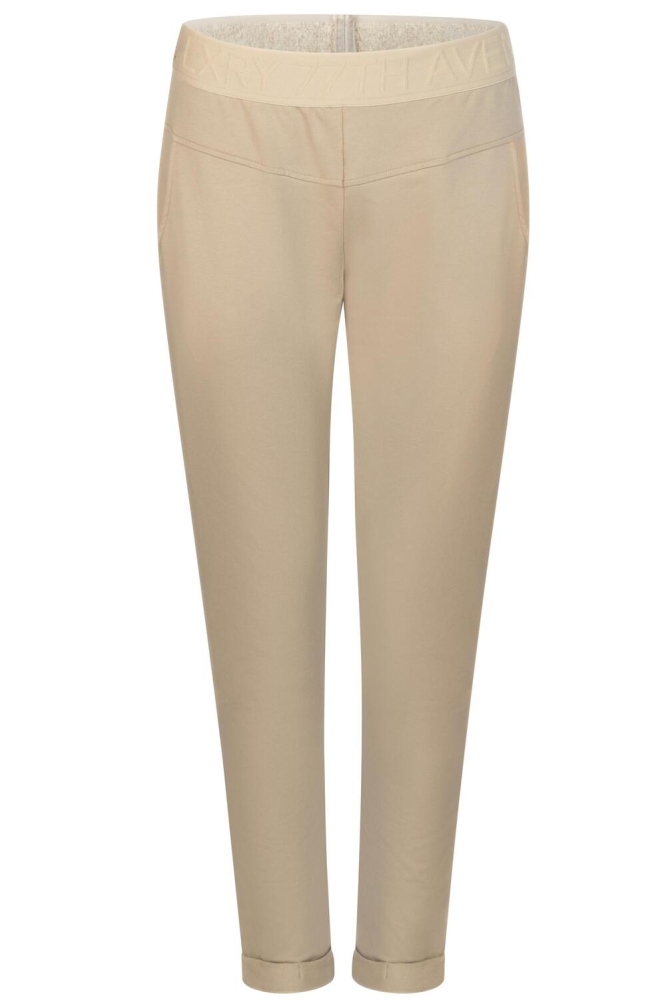 WISH SPORTY TROUSER WITH LOGO BAND 242 0007 SAND