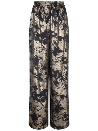 EsQualo Broek TROUSERS PALAZZO LAMEE W24 15704 000 black