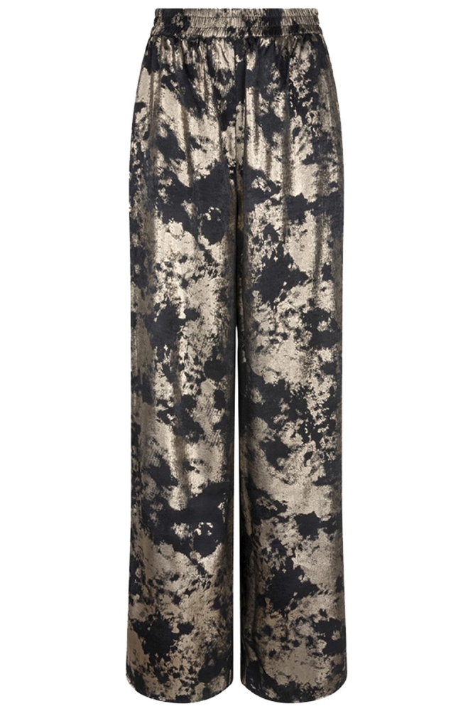 TROUSERS PALAZZO LAMEE W24 15704 000 black