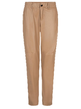 EsQualo Broek TROUSERS JOGGER VEGAN LEATHER W24 11704 180 sand