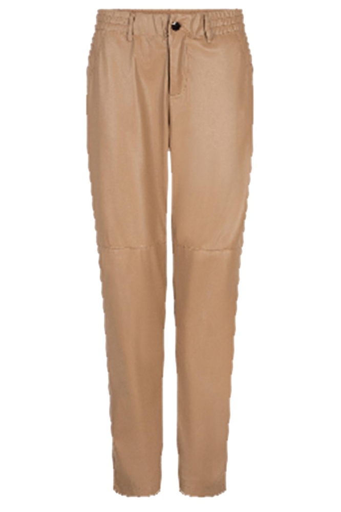 TROUSERS JOGGER VEGAN LEATHER W24 11704 180 sand