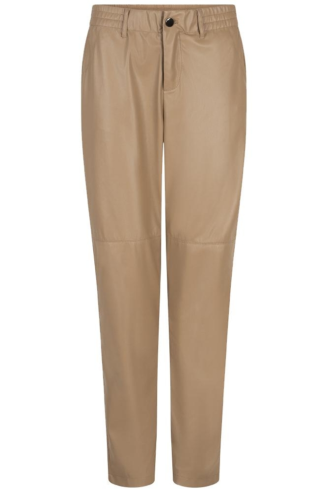 TROUSERS JOGGER VEGAN LEATHER W24 11704 180 sand