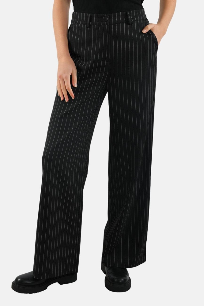 VAGNA SUIT PA1 15871 BLACK PINSTRIPE