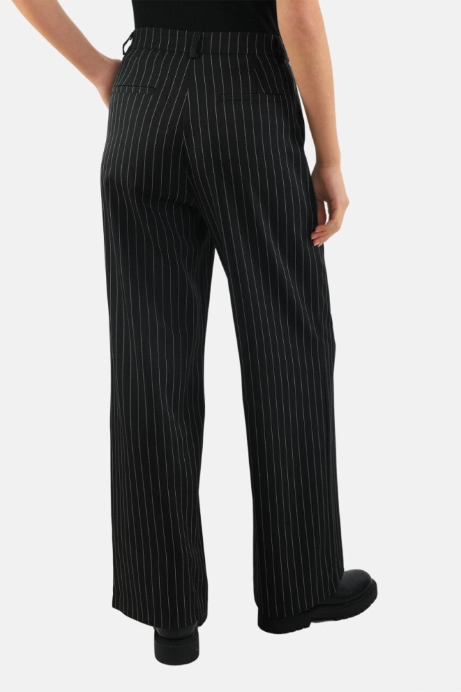 VAGNA SUIT PA1 15871 BLACK PINSTRIPE