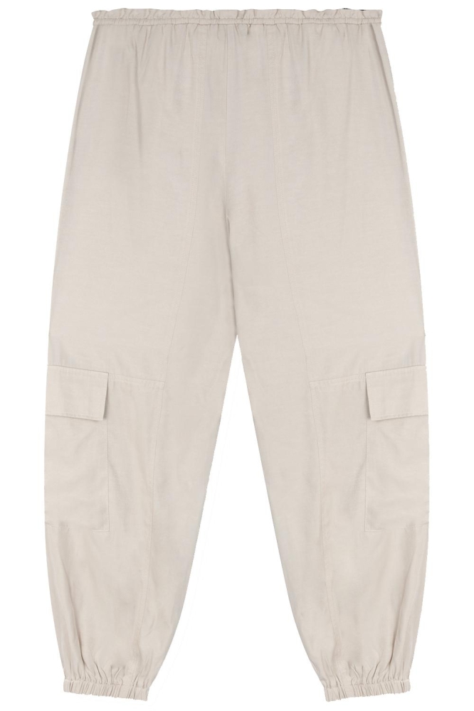 VIKKI LADIES WOVEN PANTS R2407130456 002 OFF WHITE