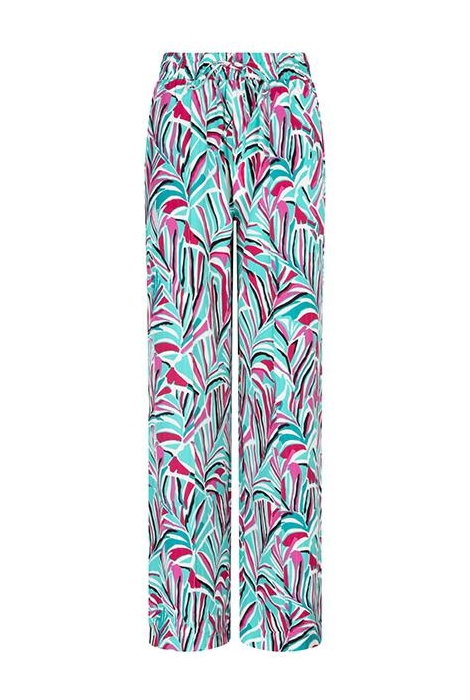 TROUSER CASSIDY PD38 PALM LEAVES PRINT