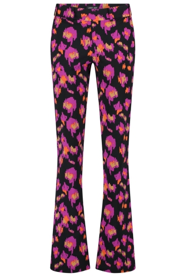 Lady Day Broek POPPY FLARED L12 490 2049 LEOPARD PRINT