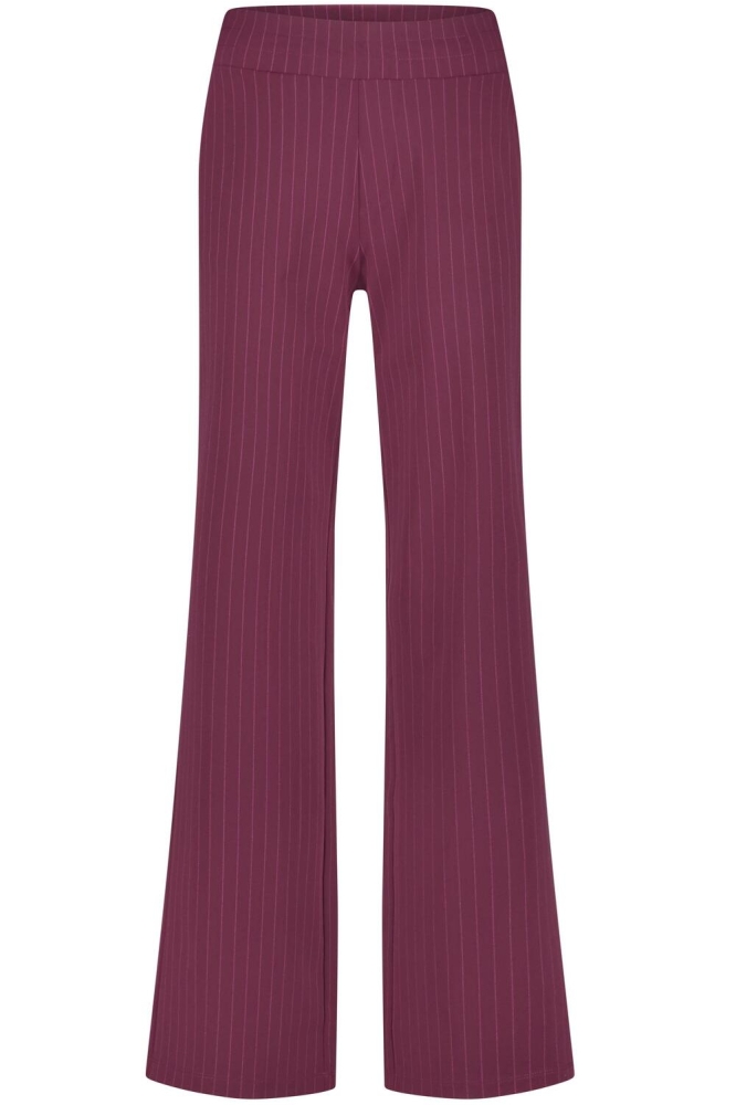 SKYLER TROUSER L14 493 2068 CHERRY PINSTRIPE PRINT