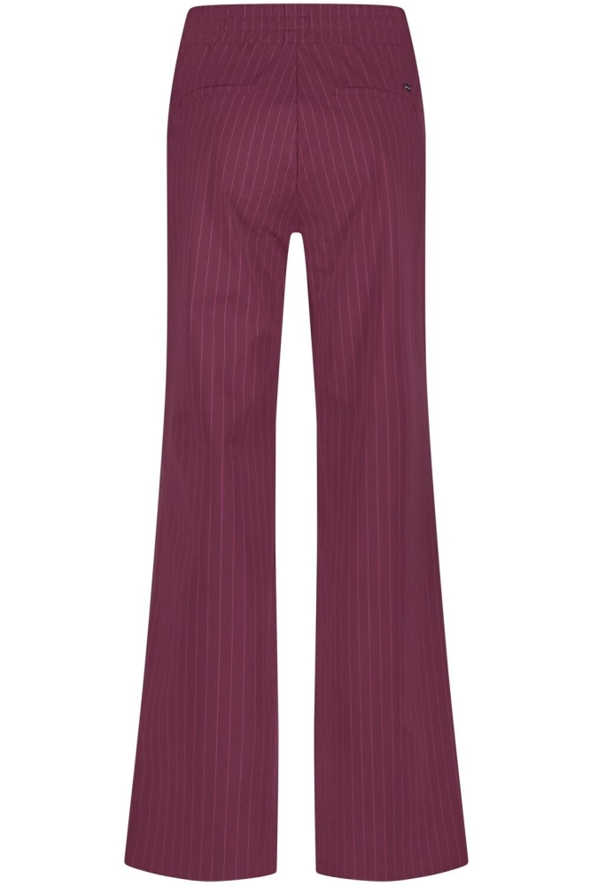 SKYLER TROUSER L14 493 2068 CHERRY PINSTRIPE PRINT