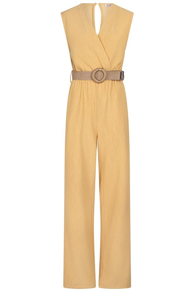 JUMPSUIT FANCY CRINKLE SP25 30018 200 yellow