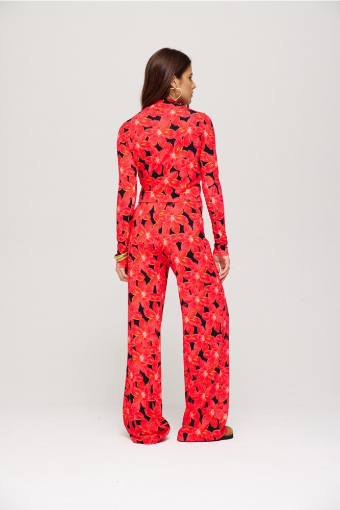 JANE PA SS25T102 311 spicy red flower