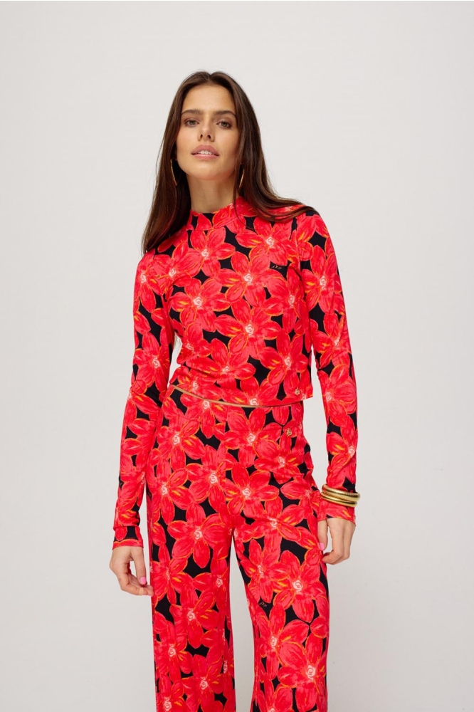 JANE PA SS25T102 311 spicy red flower