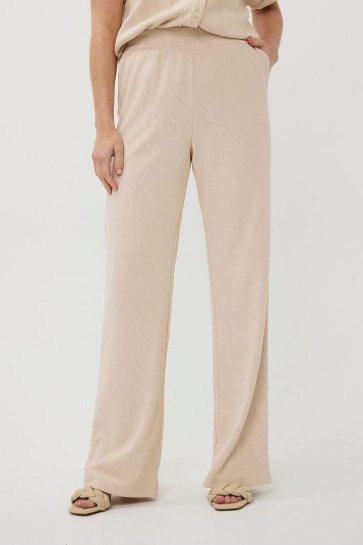 EsQualo Broek TROUSERS FANCY CRINKLE SP25 30017 168 light sand