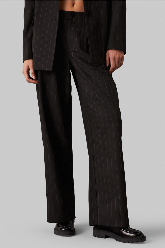 SOFT CREPE PINSTRIPE J20J224261 BLACK PINSTRIPE