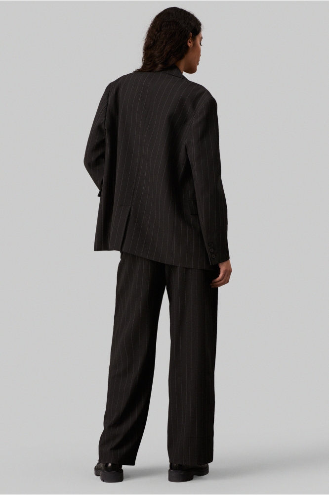 SOFT CREPE PINSTRIPE J20J224261 BLACK PINSTRIPE