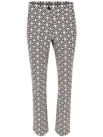 Zizo Broek PATTI BROEK FA24 PAT 310 BLACK WHITE GEO