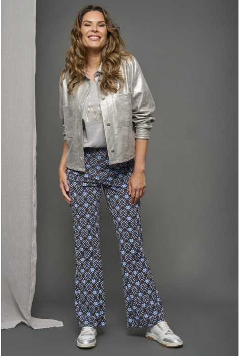 Zoso print travel trouser