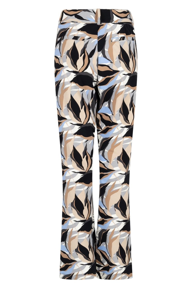 BIBA PRINTED TRAVEL TROUSER 244 1195 GREY/BLUE