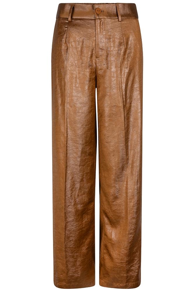 TROUSER METALLIC EM F24 10557 BRANDY