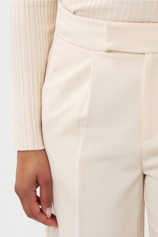 TROUSERS HIGH WAIST WIDE CITY F24.10550 125 beige