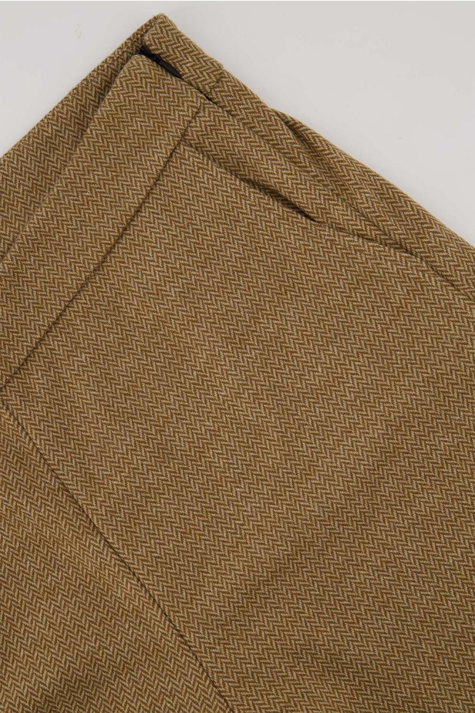 BROEK MET VISGRAAT STRUCTUUR 0303 026 BEIGE