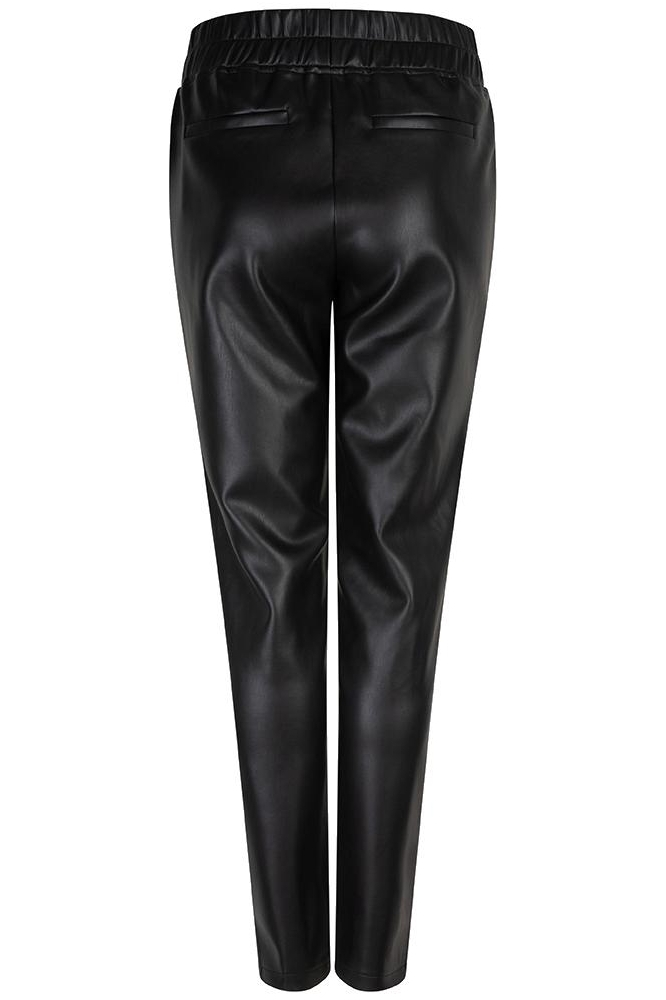 TROUSERS TREGGING VEGAN LEATHER F24 11512 000 black