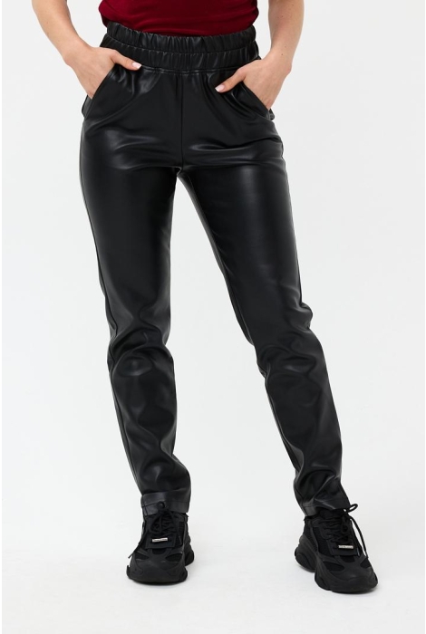 EsQualo trousers tregging vegan leather