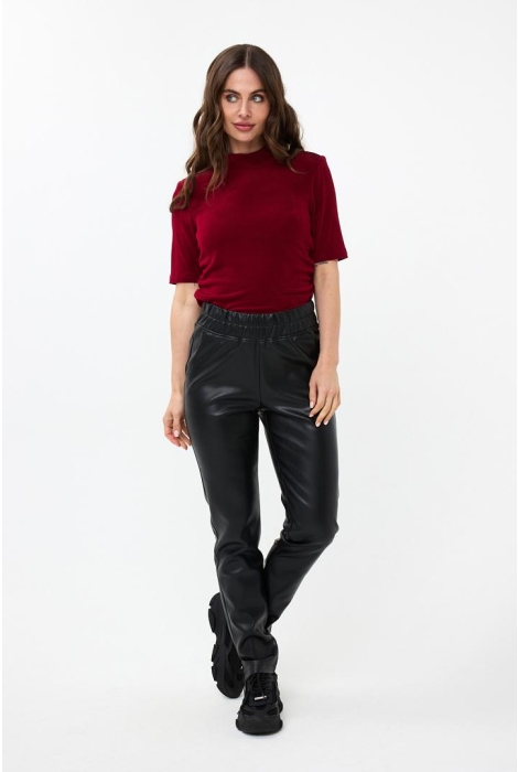 EsQualo trousers tregging vegan leather