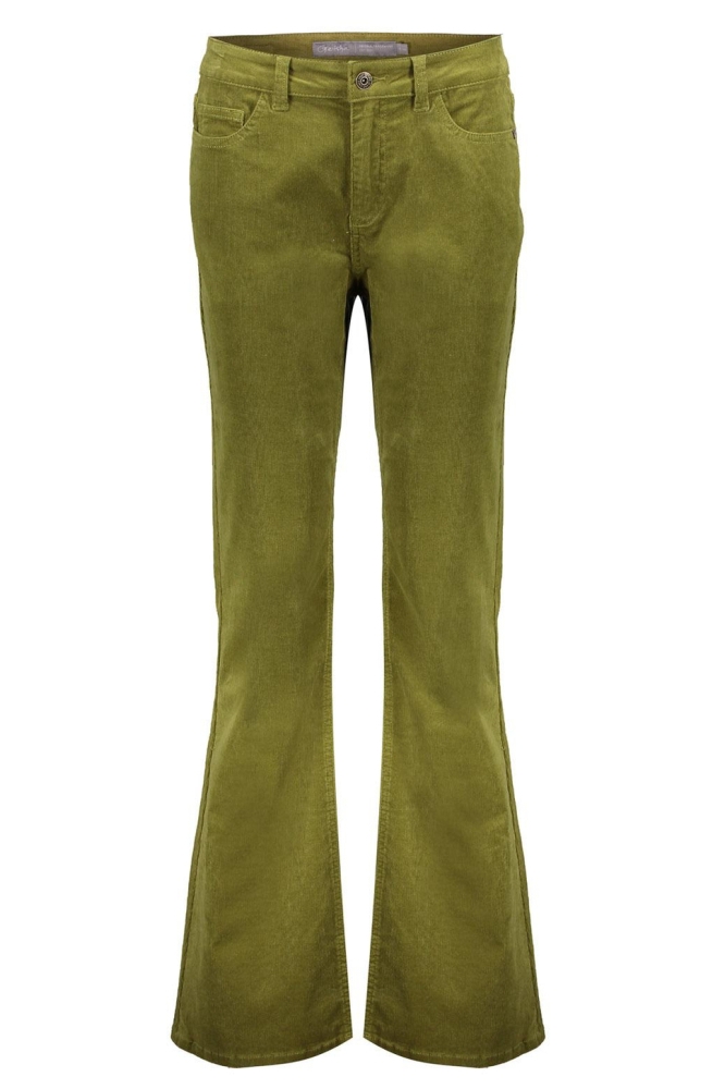 FLARE JEANS MET STRETCH 41529 10 560 olive green