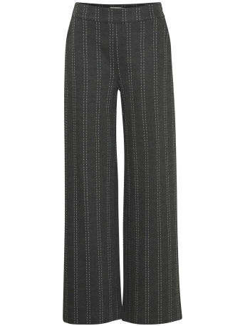 Ichi Broek IHRUTI WIDE PA16 20121778 203764 DARK GREY MELANGE STRIPE