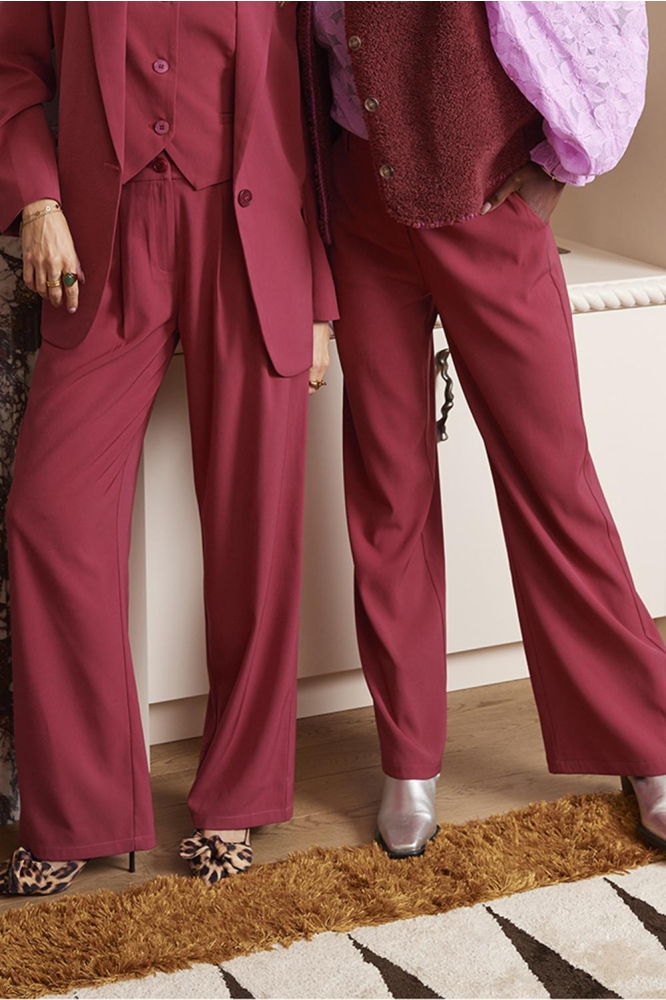 PANTS SOLANGE FS2405 WINE RED