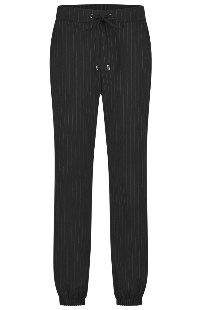 MAVERICK TROUSER L14 491 2226 PINSTRIPE BLACK