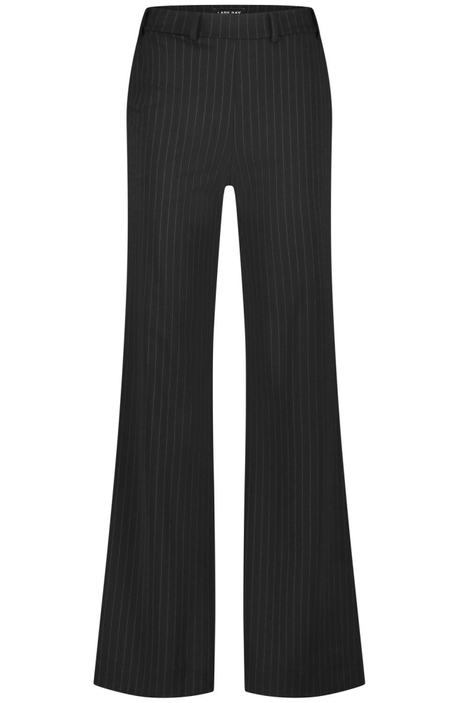 PHOENIX TROUSER L14 491 2225 PINSTRIPE BLACK